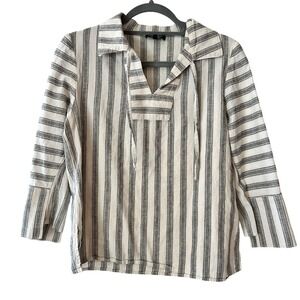 Creatures of the Wind Striped Boxy‎ Top Architectural Designer Shirt Size 4